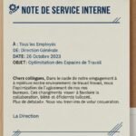 note de service