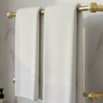 porte-serviette doré