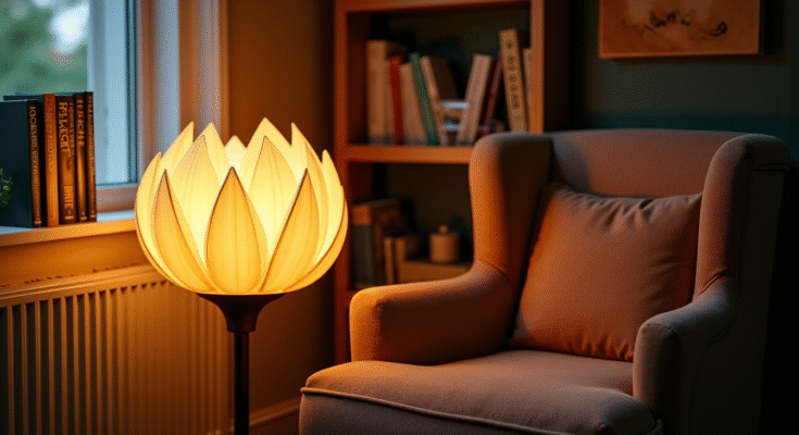 Lampe sur pied fleur : l'accessoire idéal pour un coin lecture lumineux